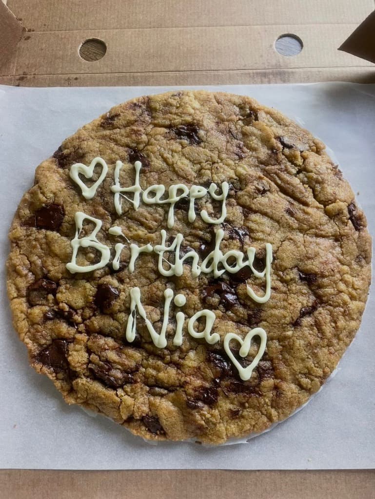 Custom Giant Birthday Cookie (12")