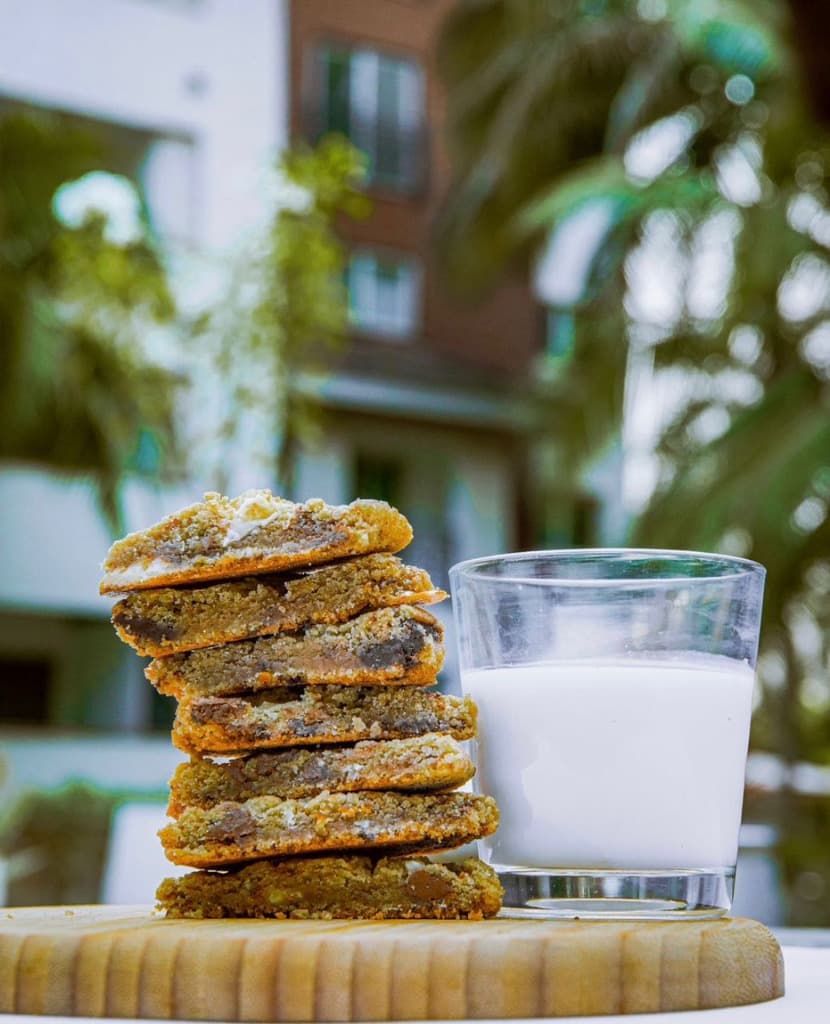 Wookies Cookies Stack with Milk